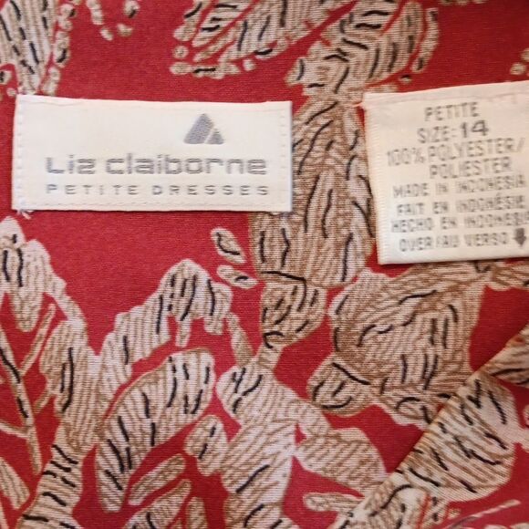 Vintage Liz Claiborne Pleated Maxi Dress - Picture 7 of 10